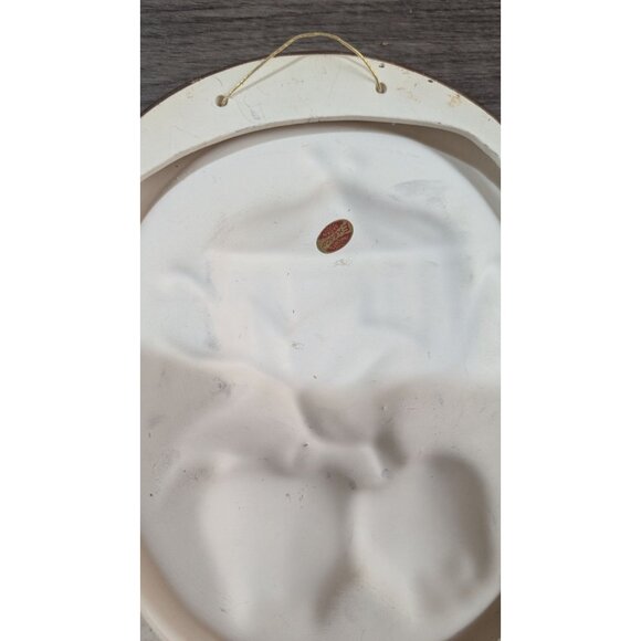 Vintage Oval Ceramic Wall Plaques With Fruits & Teapots Set Of 2 Made In Japan - Picture 6 of 9